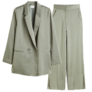 Kostym i satin, H&M
